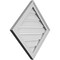 Ekena Millwork Diamond Surface Mount PVC Gable Vent: Non-Functional, w/ 2"W x 1-1/2"P Brickmould Frame, 24"W x 24"H GVPDI24X2402SN - alternate 4